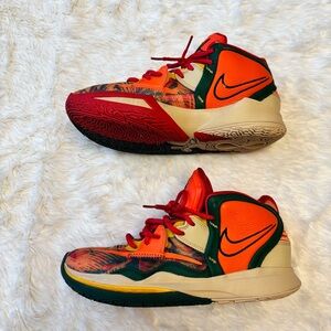 Nike Kyrie Infinity "1 World 1 People" Orange Red Green High-Top Sneakers Mens 9
